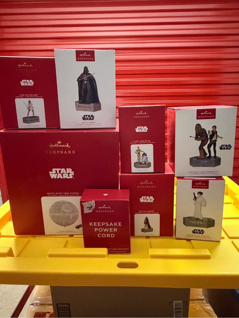 Hallmark Keepsake Star Wars Ornament Collection complete set.